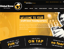 Tablet Screenshot of globalbrew.com